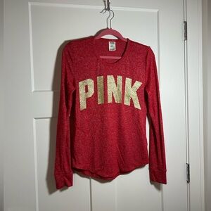 Medium Victoria’s Secret Pink Christmas top